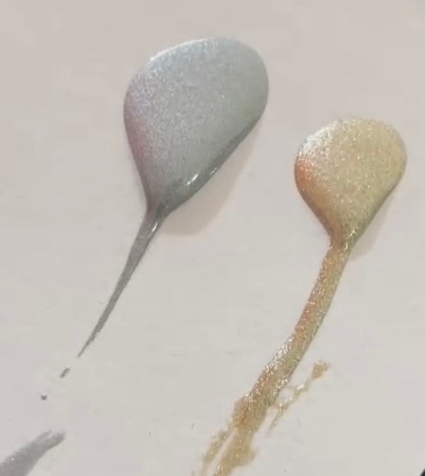 Glitter Metallic gel paint