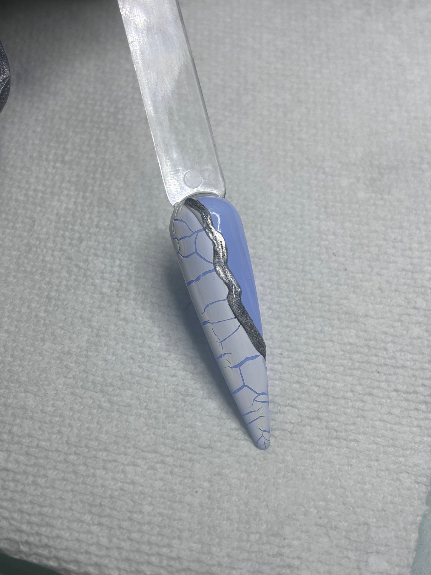 Cracked gel effect