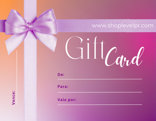 Tarjeta de regalo/ gift card