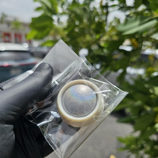 Chrome holographic plata