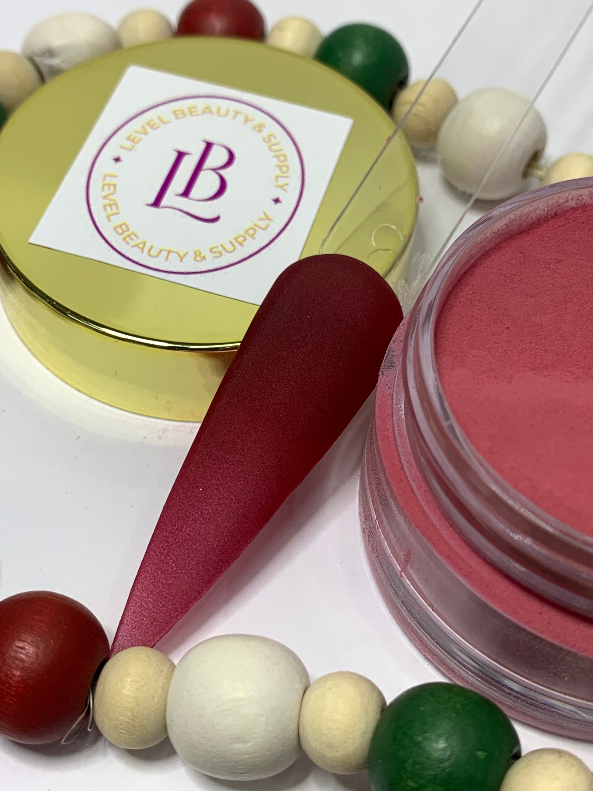 Cherry red acrylic powder – LeveL Beauty Supply