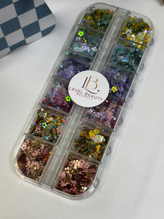 Decoraciones flores metálicas